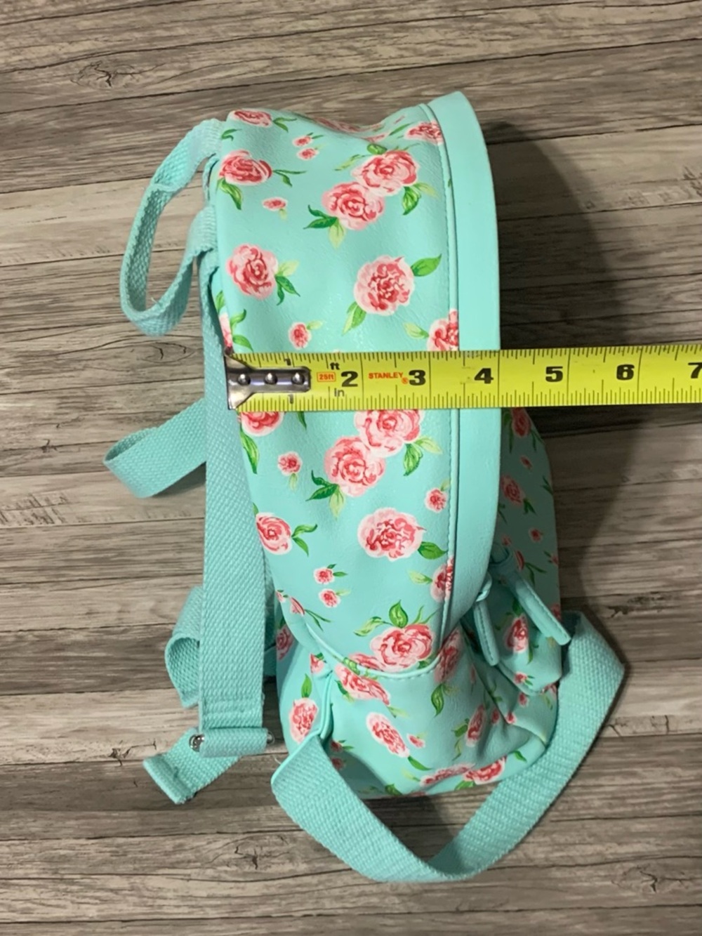 Floral Mint Mini Backpack - Picture 5 of 6